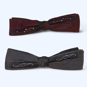 Rockabilly Style Clip On Bow ties